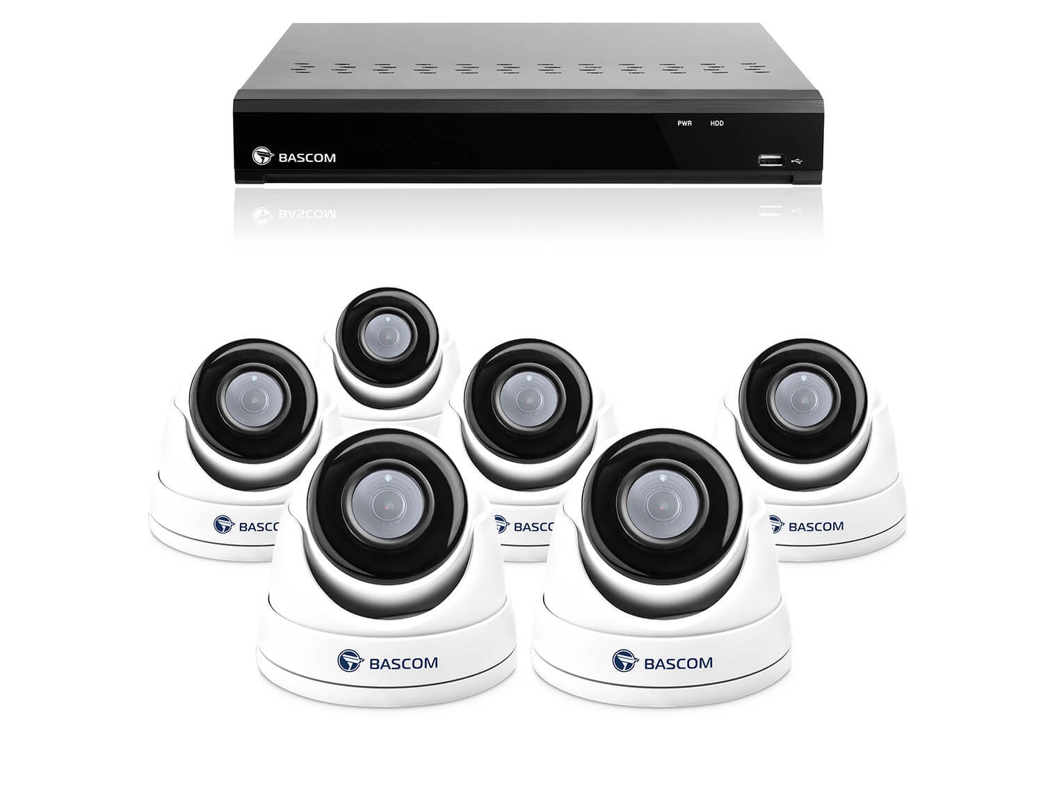 Kabelloses 6-Dome-System