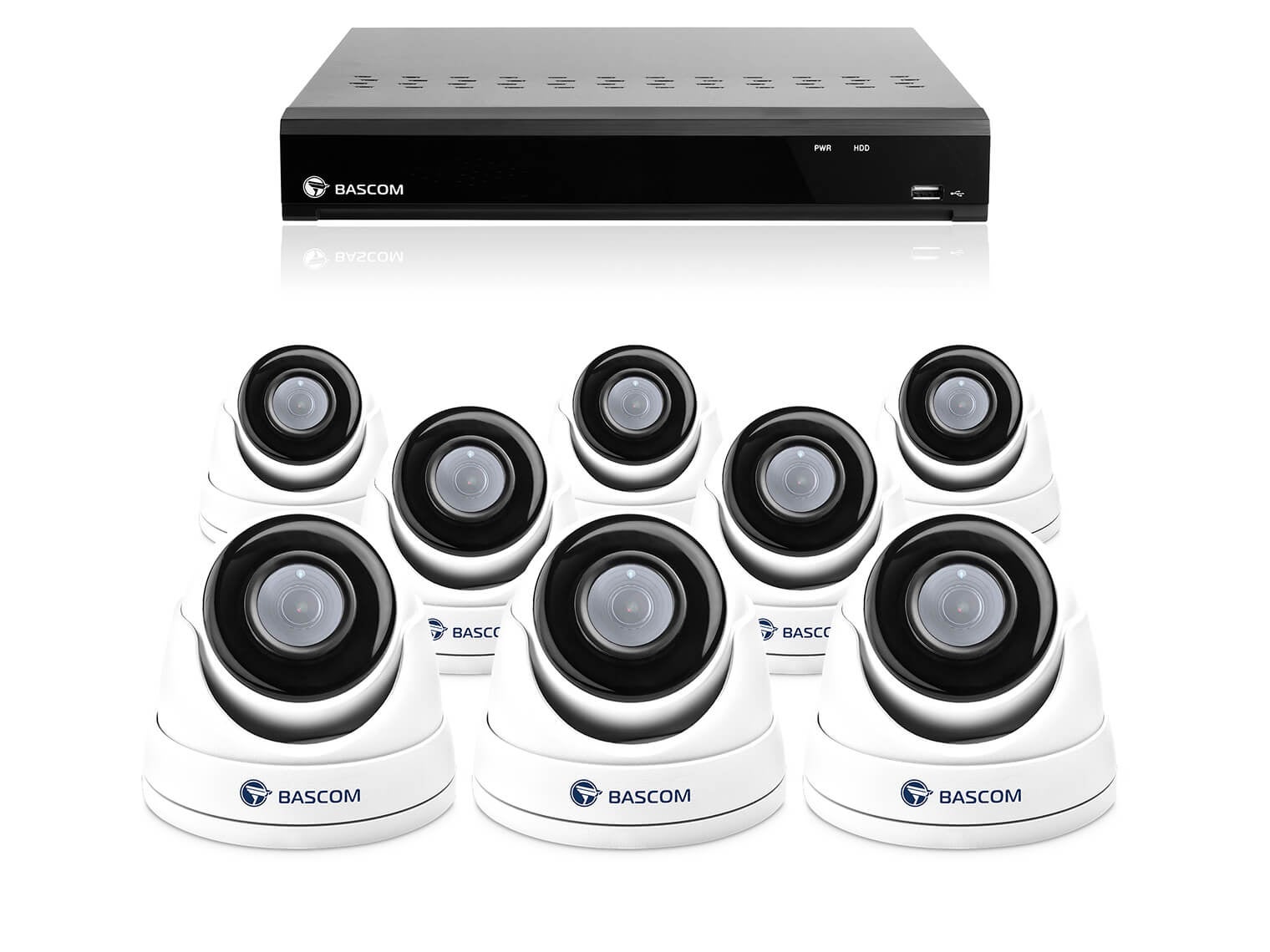 Kabelloses 8-Dome-System